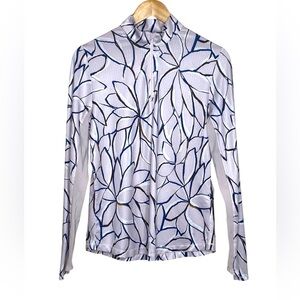 🩷Callaway Womens golf linear floral sun protection jacket size medium